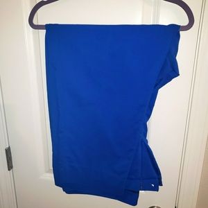Blue dressy cropped pants